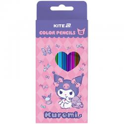 Олівці кольорові тригранні Kite Kuromi HK25-053, 12 шт.