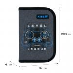 Пенал без наповнення Kite Level UP K26-622-6, 1 відділення, 2 відвороти