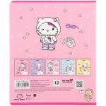 Тетрадь школьная Kite Hello Kitty HK25-232-1, 12 листов, клетка