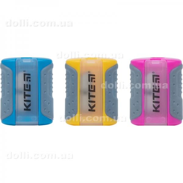 Точилка с контейнером Kite Soft K21-370, ассорти