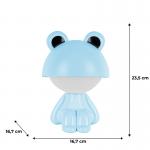 Світильник-нічник LED з акумулятором Kite Cute Froggy K25-316-3-3, блакитний