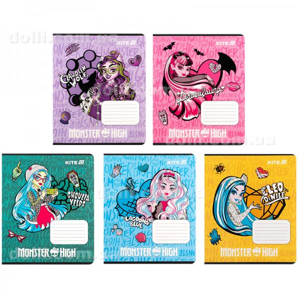 Тетрадь школьная Kite Monster High MH25-232, 12 листов, клетка