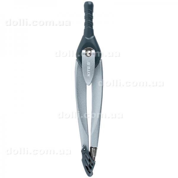Циркуль металевий + грифель Kite Pastelini K24-413-03, 130 мм, сірий