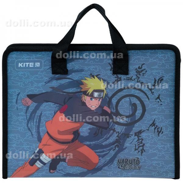 Папка-портфель на блискавці Kite Naruto NR23-202, 1 відділення, A4