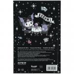 Книга записна Kite Kuromi HK24-199-1, тверда обкладинка, А6, 80 аркушів, клітинка