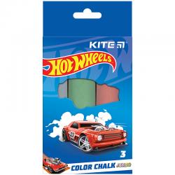 Крейда кольорова Kite Jumbo Hot Wheels HW24-077, 3 кольори