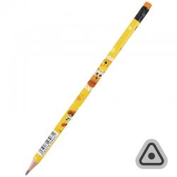 Олівець графітний тригранний з гумкою Kite Garfield GF25-046