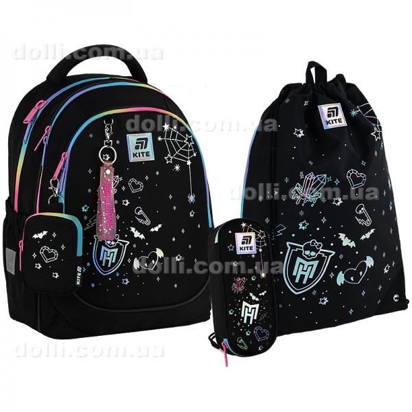 Шкільний набір Kite Education Monster High SET_MH25-700M (рюкзак, пенал, сумка)