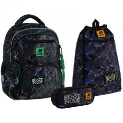 Школьный набор Kite Education Beast Mode SET_K25-773M-3 (рюкзак, пенал, сумка)