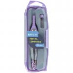 Циркуль металлический + грифель Kite Pastelini K24-413-36, 130 мм, сиреневый