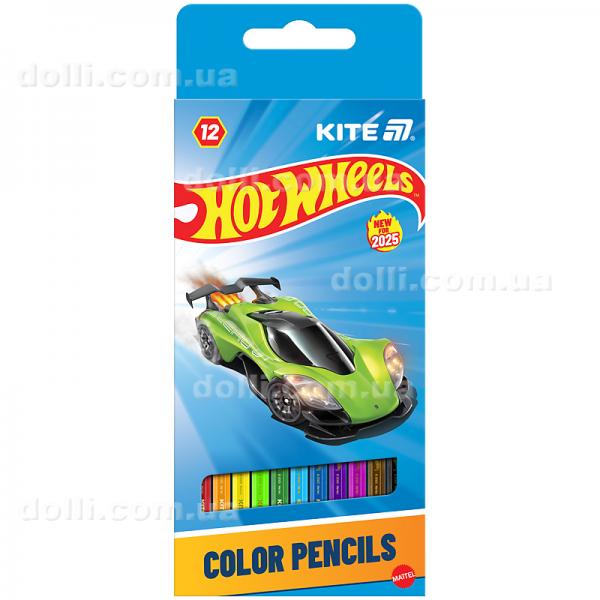 Олівці кольорові Kite Hot Wheels HW25-051, 12 шт.