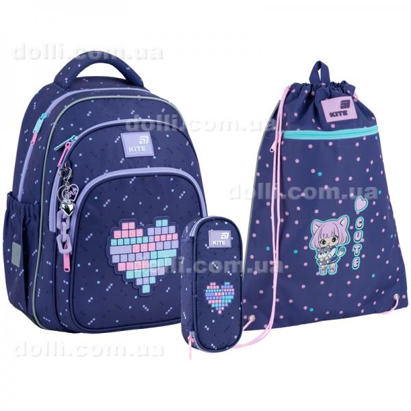 Шкільний набір Kite Education Type Love SET_K26-763M-2 (рюкзак, пенал, сумка)