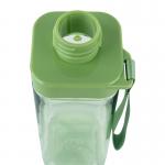 Пляшечка для води квадратна Kite K24-1209-2, 550 мл, зелена