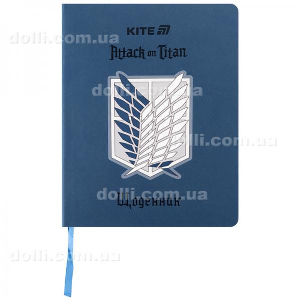Щоденник шкільний Kite Attack on Titan AT25-283, м'яка обкладинка, PU