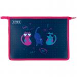 Папка на блискавці Kite Cats K23-428-1, A4+