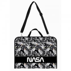 Папка-портфель на молнии Kite NASA NS22-411, 1 отделение, A3+