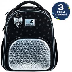 Рюкзак школьный каркасный Kite Education Black&Silver K26-556M-2