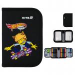 Пенал с наполнением Kite Hot Wheels Skate HW25-622H-2, 1 отделение, 2 отвоврота