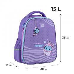 Рюкзак шкільний напівкаркасний GoPack Education Yummy GO25-165M-3