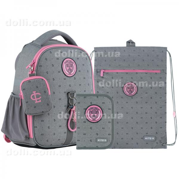Школьный набор Kite College Line College Line girl SET_K24-555S-2 (рюкзак, пенал, сумка)