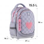 Школьный набор Kite Fluffy Heart SET_K24-724S-1 (рюкзак, пенал, сумка)