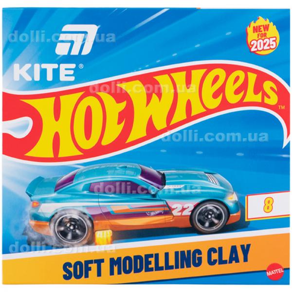 Пластилін восковий Kite Hot Wheels HW25-082, 8 кольорів, 160 г
