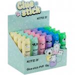 Клей-олівець PVP Kite K24-1131, Colorful, з фігурним ковпачком, 15 г