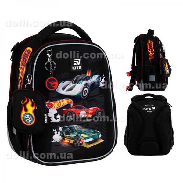 Рюкзак школьный каркасный Hot Wheels HW25-555S