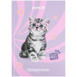 Щоденник шкільний Kite Studio Pets SP25-262-1, тверда обкладинка