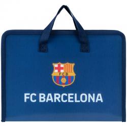 Папка-портфель на молнии Kite FC Barcelona BC25-202, 1 отделение, A4