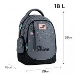 Шкільний набір Kite Education Shine SET_K26-700M-2 (рюкзак, пенал, сумка)