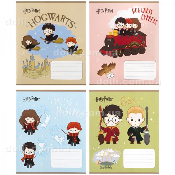 Зошит шкільний Kite Harry Potter HP25-235, 12 аркушів, коса лінія