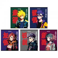 Тетрадь школьная Kite Anime K24-238, 24 листа, клетка