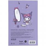 Книга записна Kite Kuromi HK24-199-2, тверда обкладинка, А6, 80 аркушів, клітинка