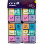 Набор ластиков в пластиковом боксе Kite Space K24-145, ассорти, 6 шт.