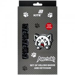 Набор бейдж на липучке и подвеска Kite Aggretsuko AR26-3010, 2 шт.
