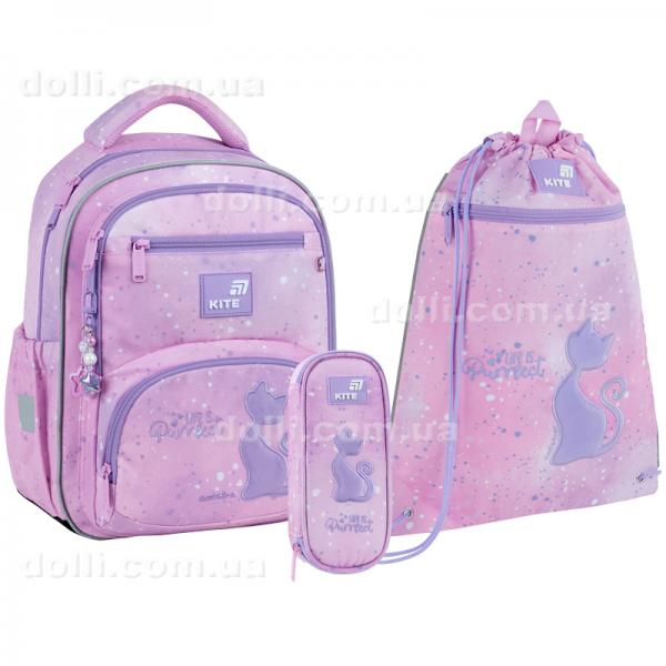 Школьный набор Kite Education Catsline SET_K26-773M-1 (рюкзак, пенал, сумка)