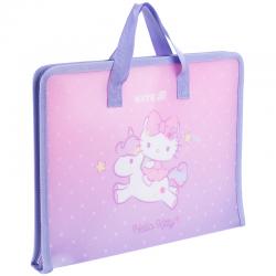 Папка-портфель на блискавці Kite Hello Kitty HK25-202-1, 1 відділення, A4
