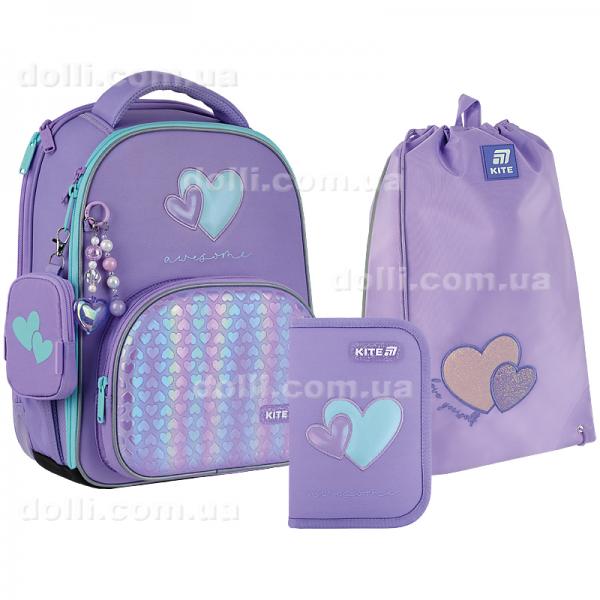 Школьный набор Kite Education Awesome SET_K25-556M-1 (рюкзак, пенал, сумка)
