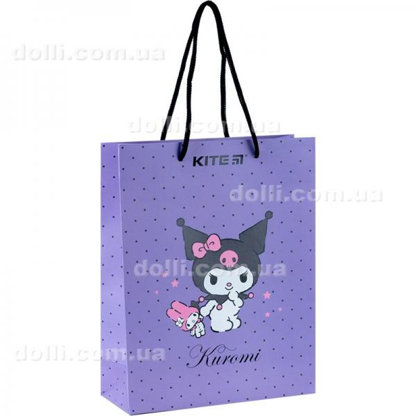 Пакет паперовий подарунковий Kite Kuromi HK24-265, 18х24см