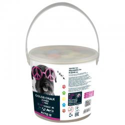 Крейда кольорова Kite Dogs Jumbo K22-074, 15 штук у відерці