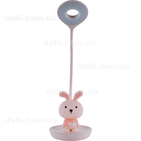 Настільна лампа LED з акумулятором Bunny Kite K24-492-1-2, рожевий
