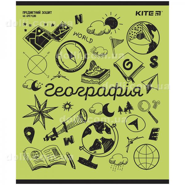 Предметная тетрадь Kite Sketch K24-240-21, 48 листов, клетка, география