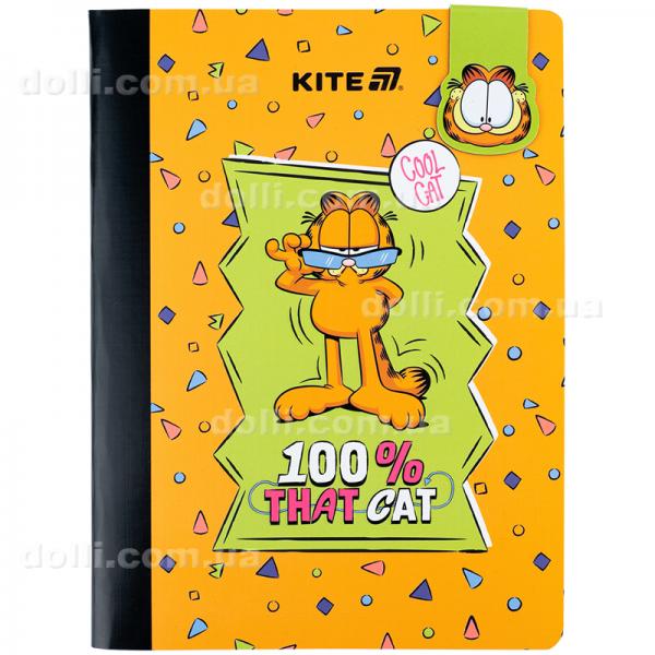 Блокнот с магнитной закладкой Kite Garfield GF25-192, А5, 60 листов, клетка