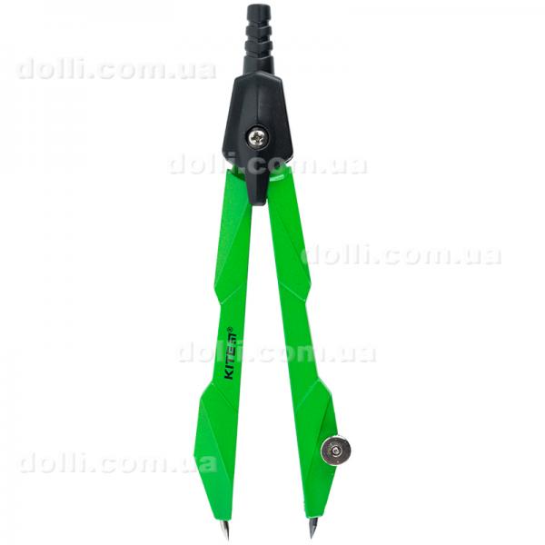 Циркуль металлический + грифель Kite Techno K24-414-04, 120 мм, зеленый