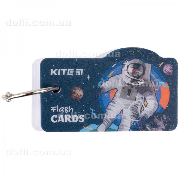 Картки для запису іноземних слів Kite Сosmonaut K21-358-1, 80 аркушів