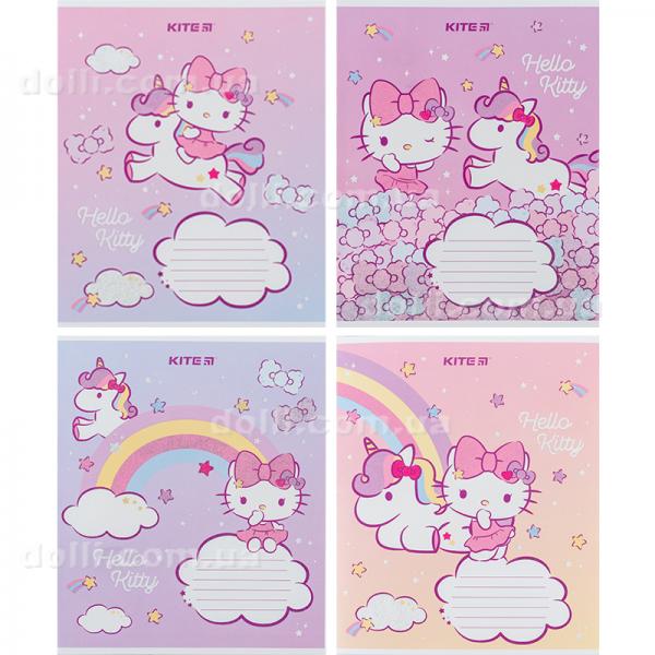 Зошит шкільний Kite Hello Kitty HK24-235-1, 12 аркушів, коса лінія