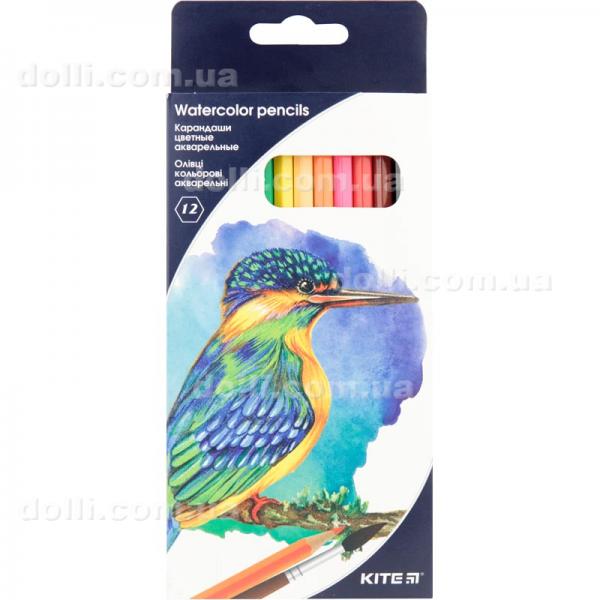 Олівці кольорові акварельні Kite K18-1049, 12 шт.