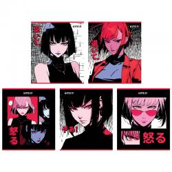 Тетрадь школьная Kite Anime K24-259-2, 48 листов, клетка