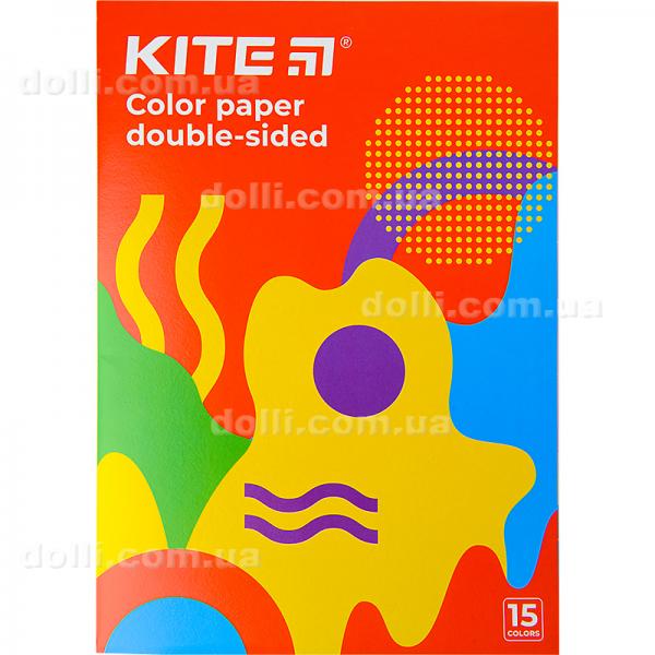 Бумага цветная двусторонняя Kite Fantasy K22-250-2, А4